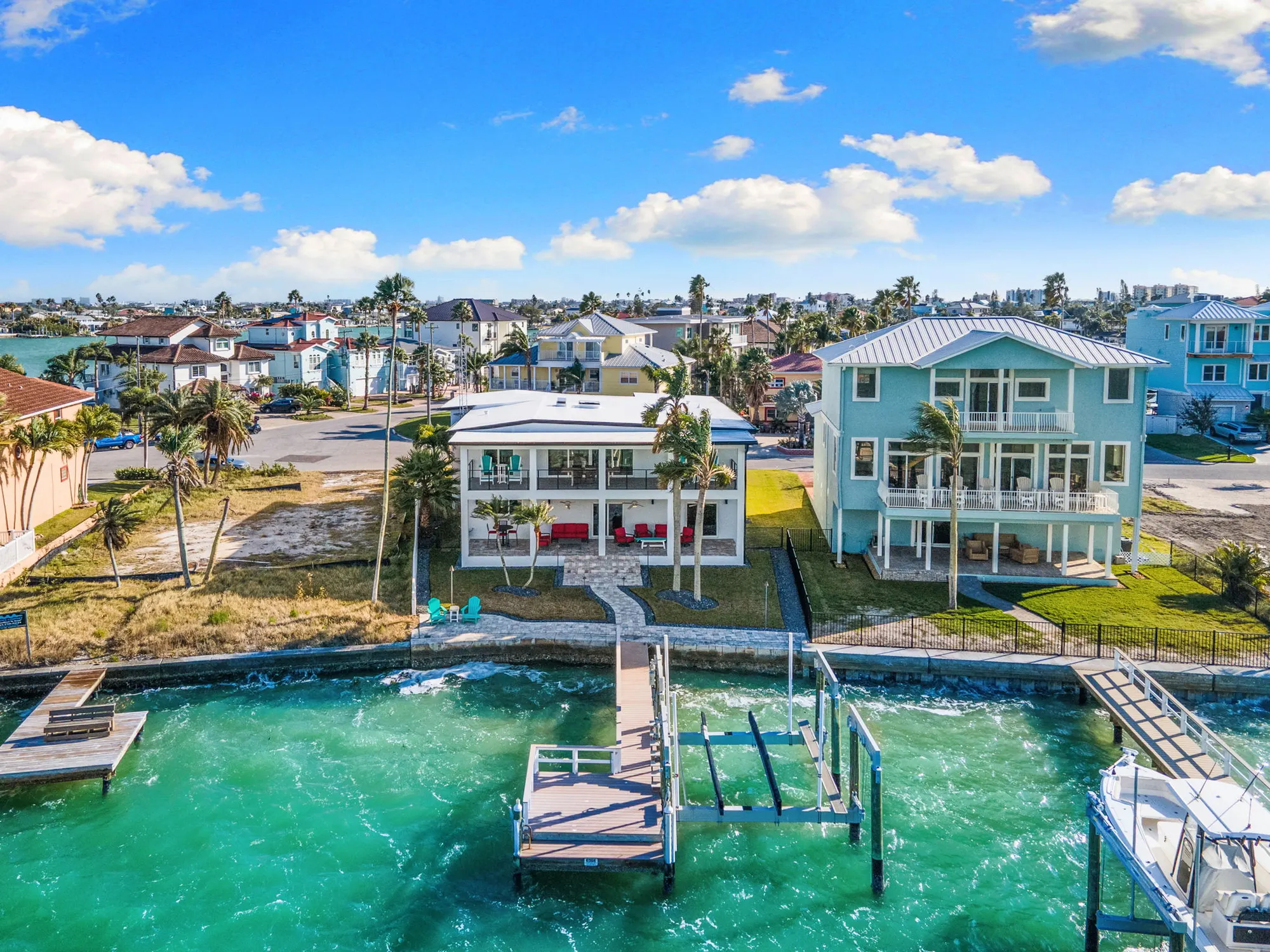 Waterfront home with private docks on Bay Point Drive, Madeira Beach